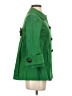 Zara Basic 100% Acetate Green Coat Size S - photo 4