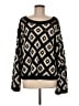 Elie Tahari Argyle Black Pullover Sweater Size M - photo 1
