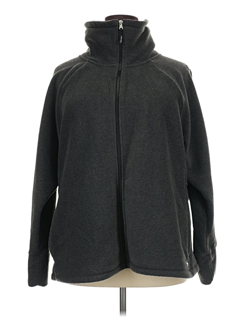 Pre-owned Calvin Klein Performance Zip Up Hoodie In Gray