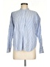 Everlane Stripes Blue Long Sleeve Button-Down Shirt Size 6 - photo 1