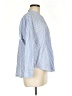 Everlane Stripes Blue Long Sleeve Button-Down Shirt Size 6 - photo 4