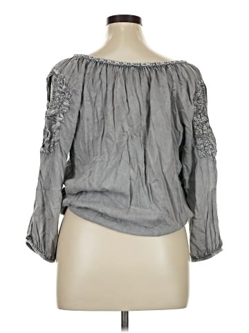 Solitaire 3/4 Sleeve Blouse (view 2)