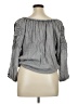 Solitaire 100% Rayon Gray 3/4 Sleeve Blouse Size XL - photo 2