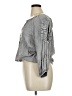 Solitaire 100% Rayon Gray 3/4 Sleeve Blouse Size XL - photo 5