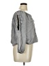 Solitaire 100% Rayon Gray 3/4 Sleeve Blouse Size XL - photo 4