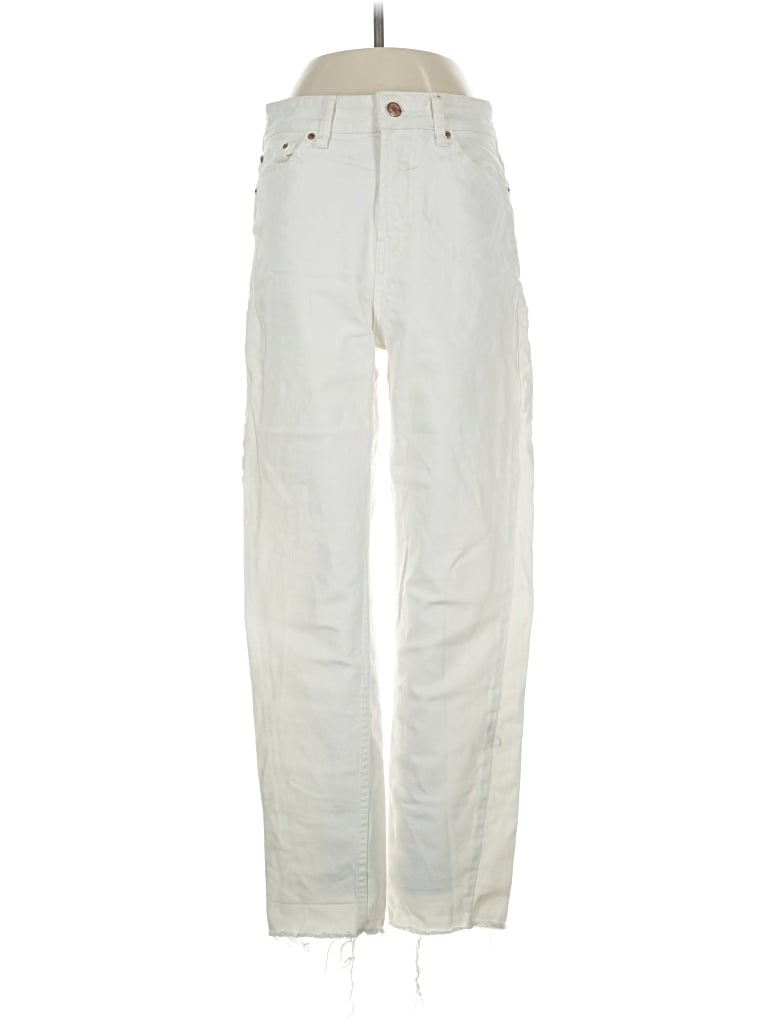 Pre-owned Bershka Jeans In Ivory