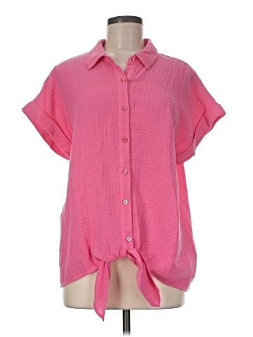 Belle By Kim Gravel Short Sleeve Blouse (view 1)