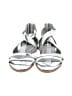 Eileen Fisher 100% Leather Silver Sandals Size 8 - photo 2
