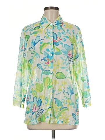 Sigrid Olsen Sport Long Sleeve Button-Down Shirt (view 1)