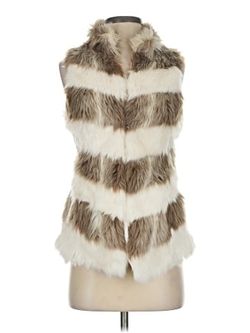 White House Black Market Faux Fur Vest (view 1)