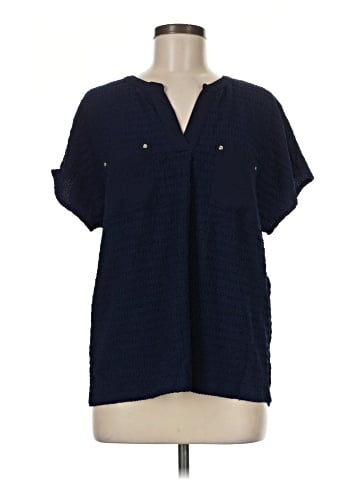 Anne Klein Short Sleeve Blouse (view 1)