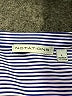 Notations Stripes Blue Long Sleeve Blouse Size L - photo 7