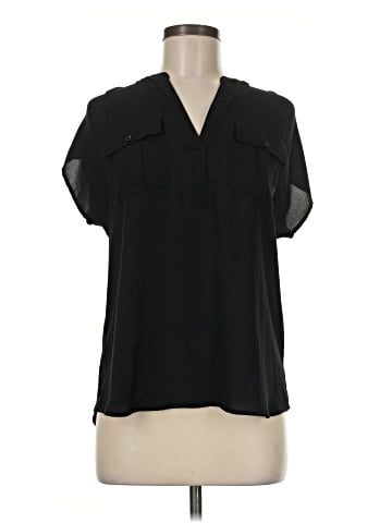INC International Concepts Short Sleeve Blouse (view 1)