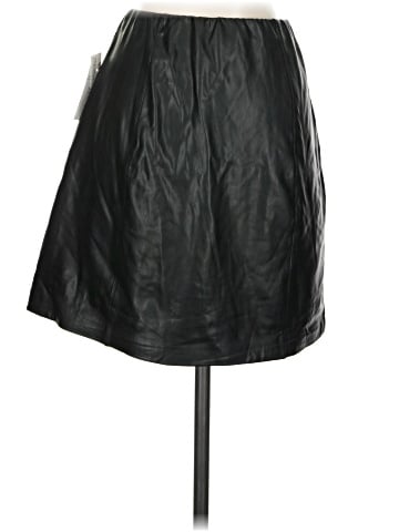 Olive and Oak Faux Leather Skirt (view 2)