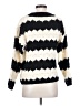Line & Dot 100% Polyester Stripes Ivory Pullover Sweater Size S - photo 2