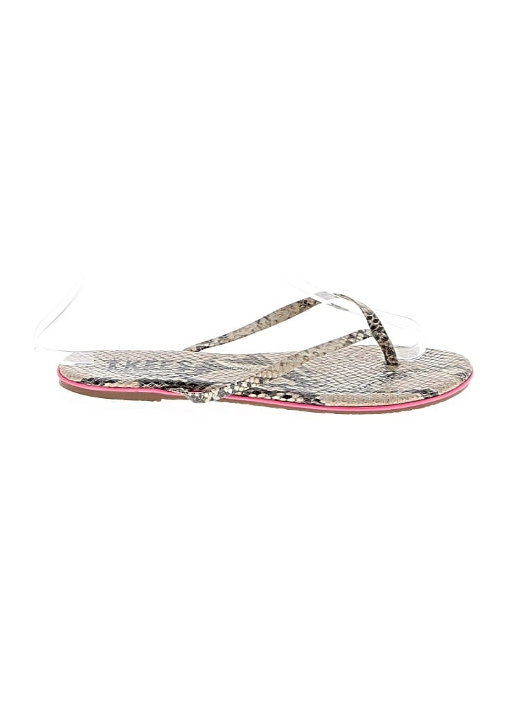 Pre-owned Tkees Flip Flops In Silver