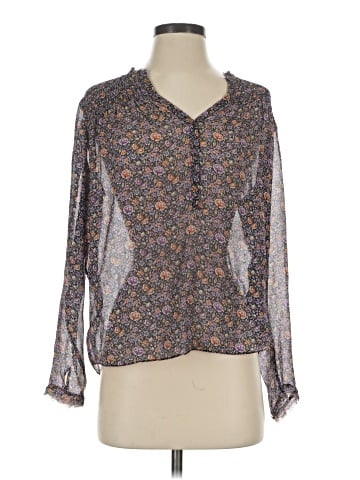 Rebecca Taylor Long Sleeve Silk Top (view 1)
