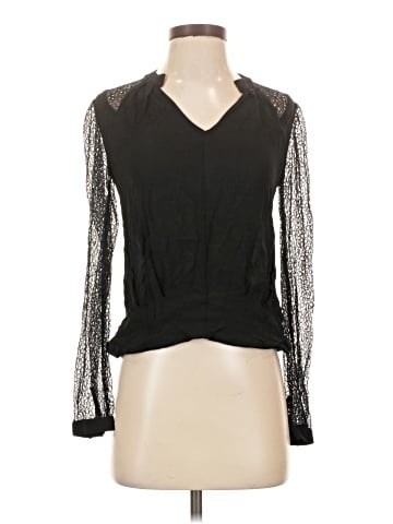 Leifsdottir Long Sleeve Silk Top (view 1)