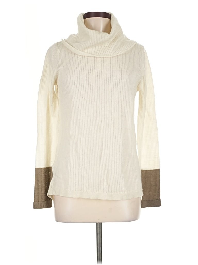 Pre-owned Prana Turtleneck Sweater In Ivory