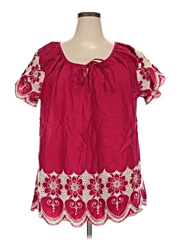 Essentials Short Sleeve Blouse (view 1)