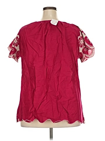 Essentials Short Sleeve Blouse (view 2)
