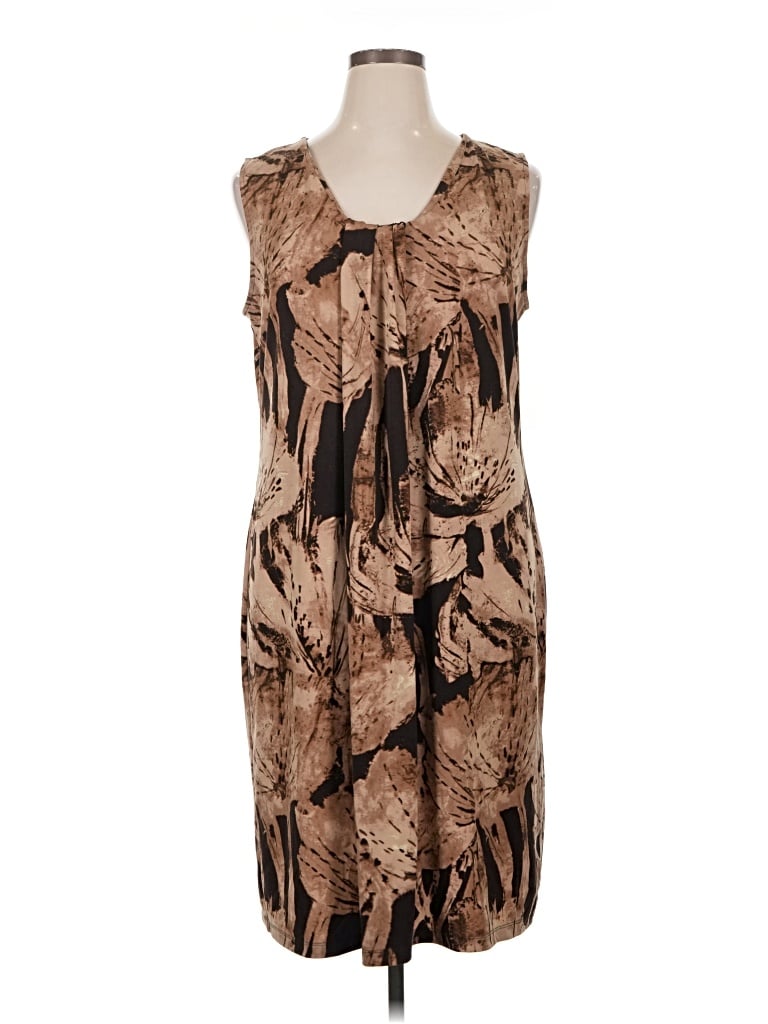 Pre-owned Dana Buchman Casual Dress In Brown