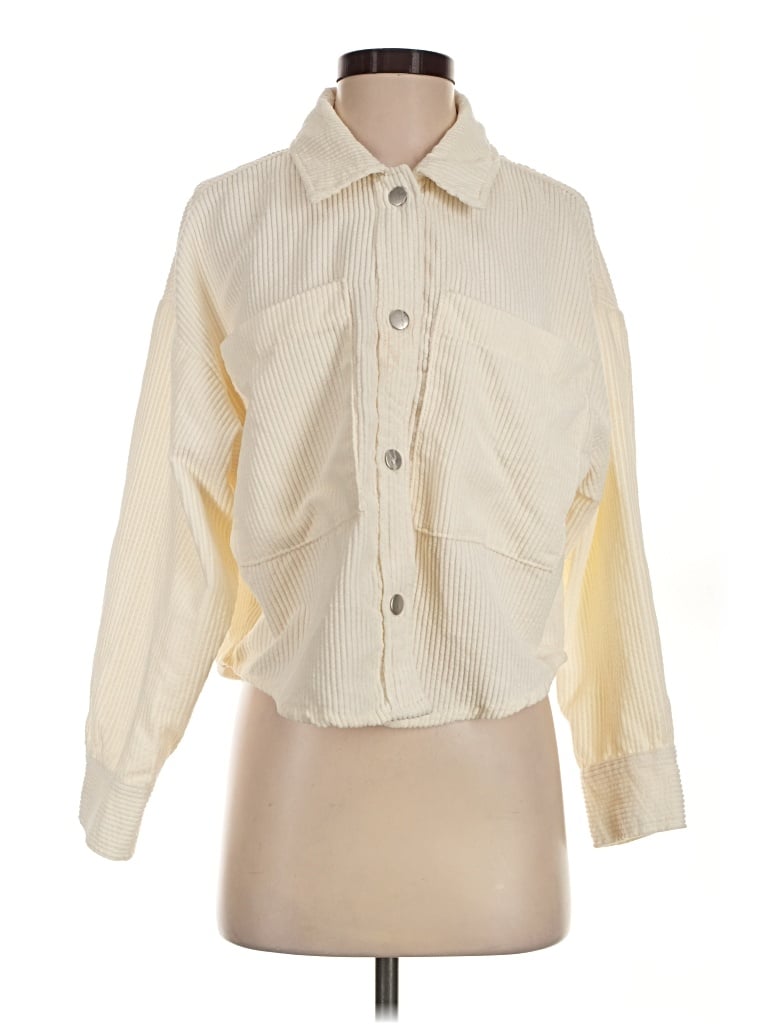 Pre-owned Forever 21 Cardigan Sweater In Ivory