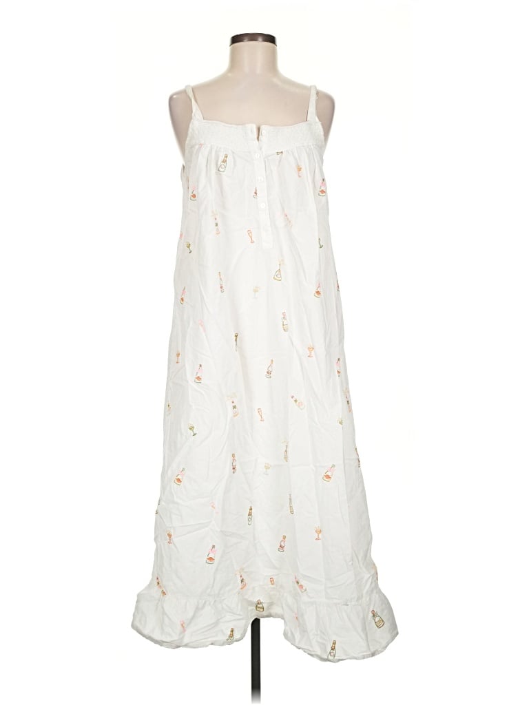 Pre-owned Printfresh Casual Dress In White