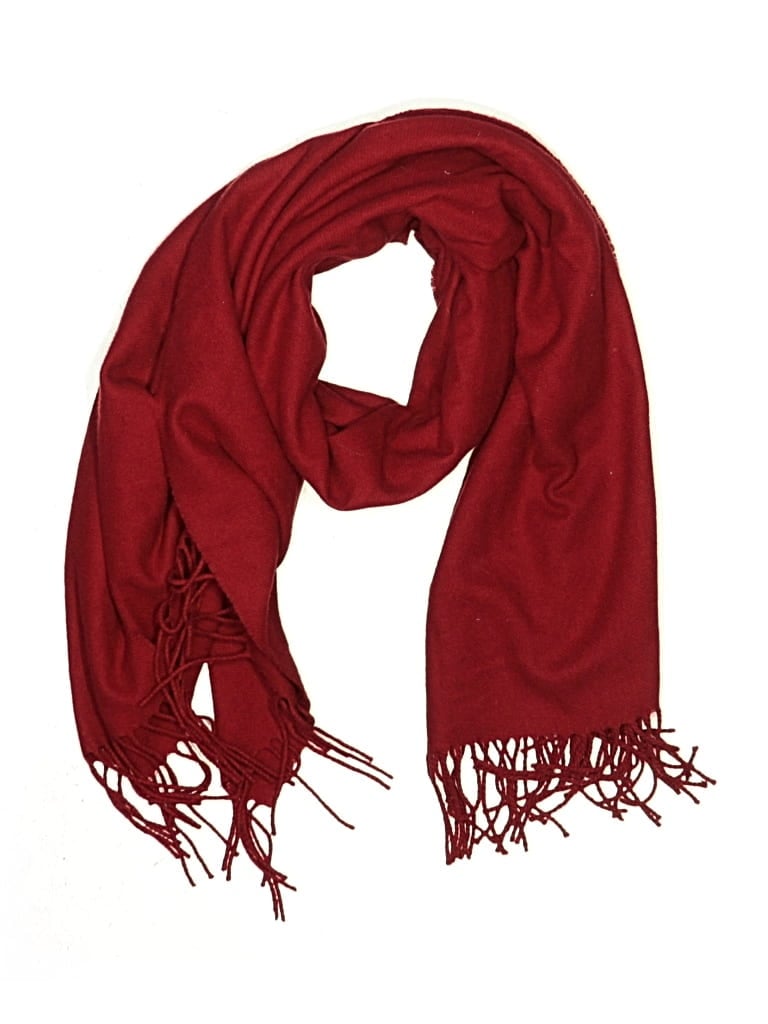 Pre-owned Phenix Cashmere Scarf In Burgundy