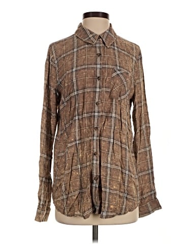 Mystree Long Sleeve Button-Down Shirt (view 1)