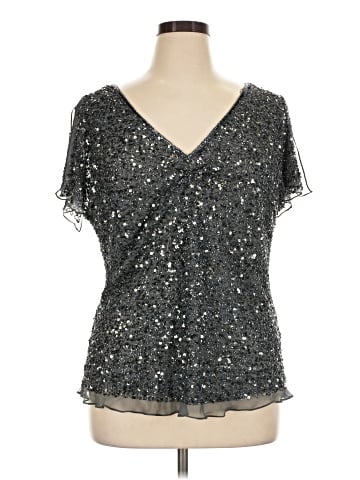 Adrianna Papell Short Sleeve Blouse (view 1)