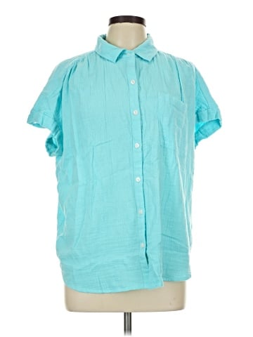 Style&Co Short Sleeve Button-Down Shirt (view 1)