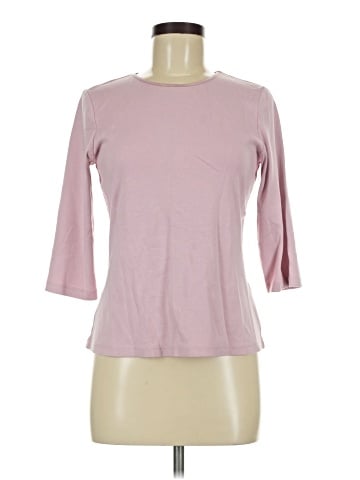 Christopher & Banks 3/4 Sleeve T-Shirt (view 1)