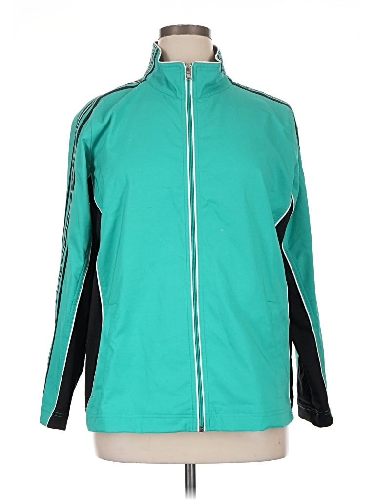 Pre-owned Jcpenney Track Jacket In Teal