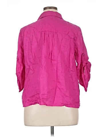 INC International Concepts 3/4 Sleeve Button-Down Shirt (view 2)