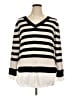 Chico's Stripes Ivory Pullover Sweater Size XL (3) - photo 1
