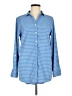 L.L.Bean Stripes Blue Long Sleeve Button-Down Shirt Size M - photo 1