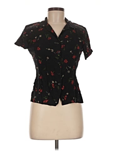 Jones New York Short Sleeve Silk Top (view 1)