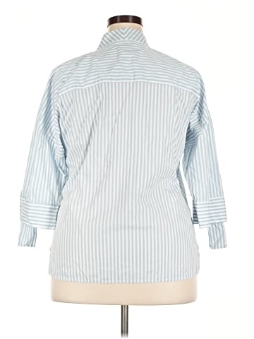 Calvin Klein 3/4 Sleeve Button-Down Shirt (view 2)