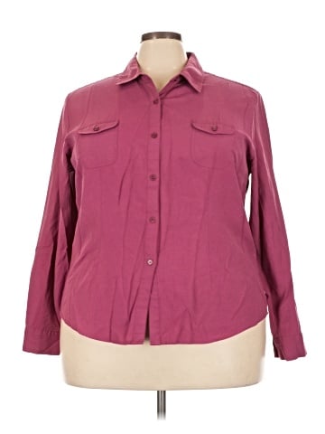 Joanna Plus Long Sleeve Button-Down Shirt (view 1)