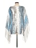 Boston Proper 100% Polyester Silver Long Sleeve Blouse Size L - photo 2
