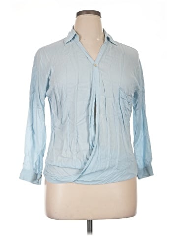 Akualani 3/4 Sleeve Button-Down Shirt (view 1)