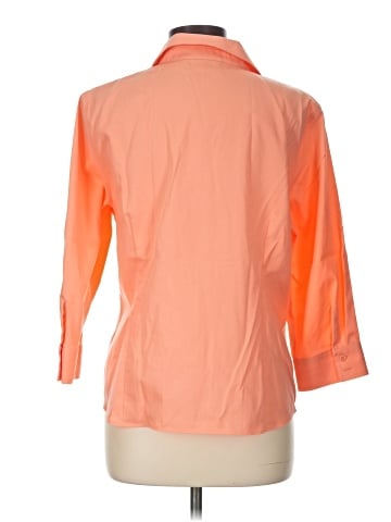 Jones New York Signature 3/4 Sleeve Button-Down Shirt (view 2)