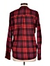 Olive and Oak 100% Polyester Plaid Red Long Sleeve Blouse Size L - photo 2