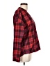 Olive and Oak 100% Polyester Plaid Red Long Sleeve Blouse Size L - photo 4
