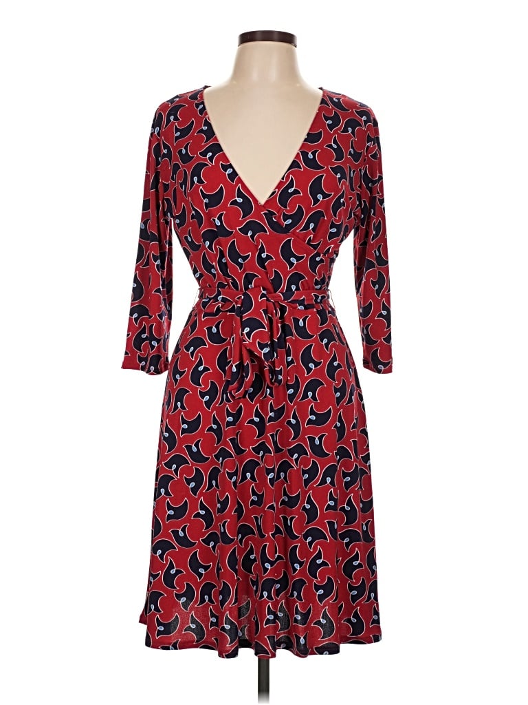 Pre-owned Leota Casual Dress In Red