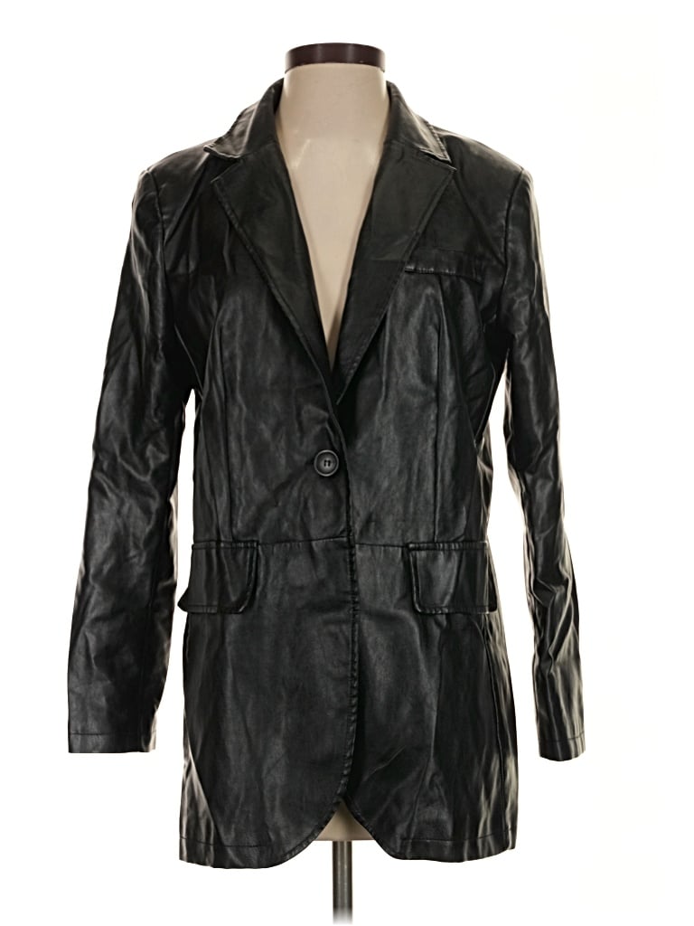 Pre-owned Shein Blazer Jacket In Black