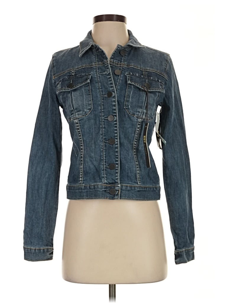Pre-owned Kut From The Kloth Denim Jacket In Blue