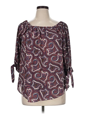 Premise Studio 3/4 Sleeve Blouse (view 1)