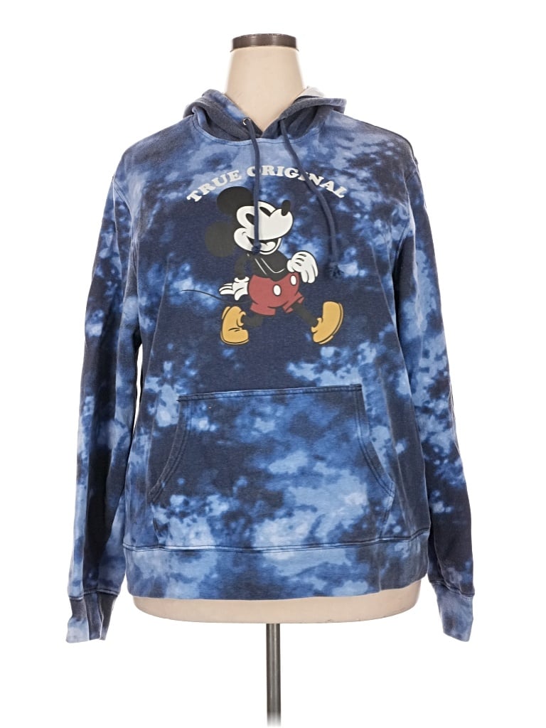 Pre-owned Disney Pullover Hoodie In Blue